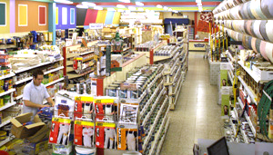 Fully stocked shopfloor